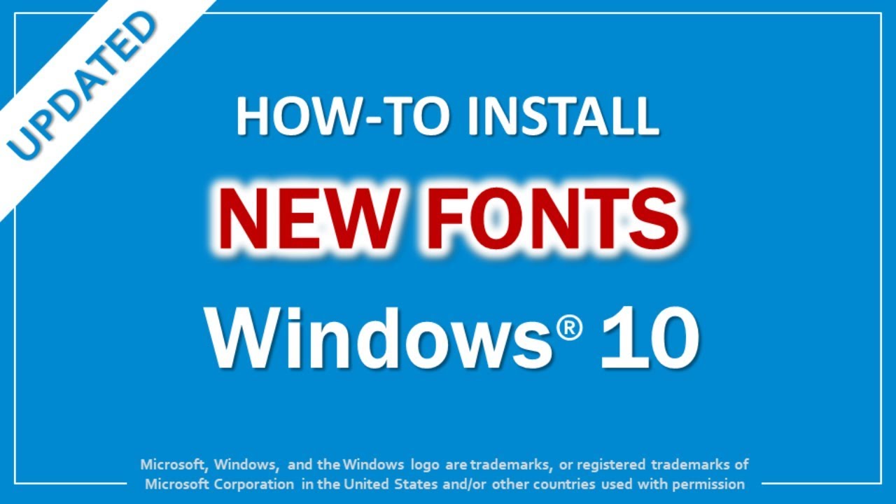 how to install ttf fonts